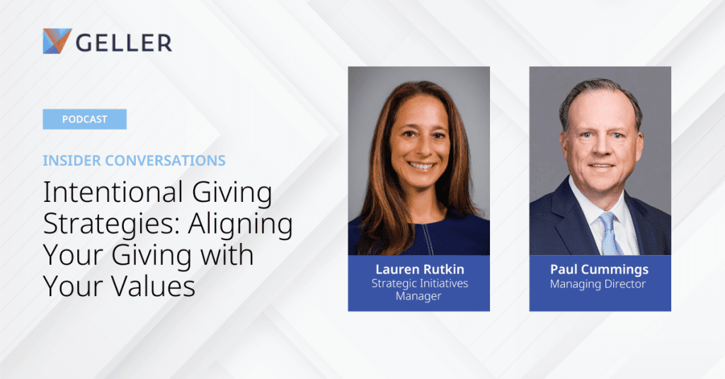 Insider Conversations: Aligning Your Values to Your Giving Strategy